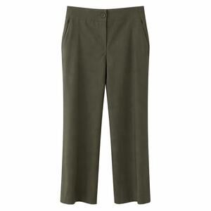 NEW ILTM women's jackie techno wide leg cropped pant in green
